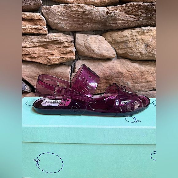 Off-White Shoes - Off-White Logo Jelly Slingback flat sandals